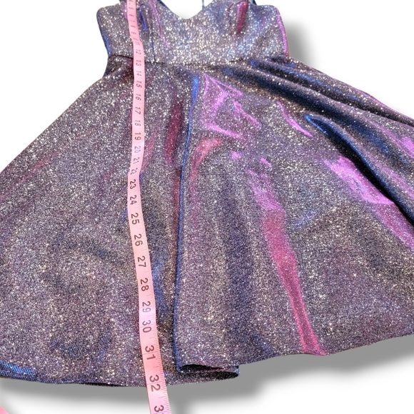 Xscape Metallic Shimmer Fit & Flare Cocktail Party Mini Skater Dress‎ Size 0 - Picture 11 of 13